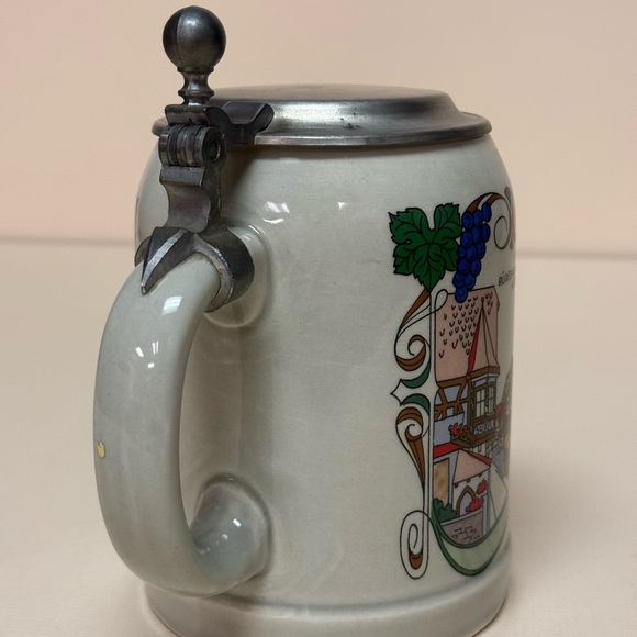 Vintage Germain Lidded Ceramic Stein Heidelberg Rüdesheim a. Rhein - Picture 14 of 14